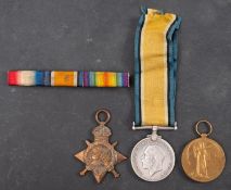 A WWI pair to 'RTS-2245 Pte A Merritt ASC' 1914 Star and Victory Medal,