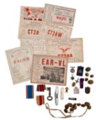 A miniature OBE, 1939-45 war Medal and Africa Star,