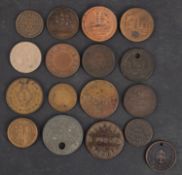 Assorted tokens.