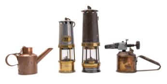 A Davis & Kirby pattern Miner's lamp by John Davis & Son, Derby,