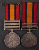 Two Queen's South Africa Medals.