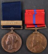 A City of London Police Jubilee Medal 1897 with clasp to 'PC 599 A Inch' together with a City of