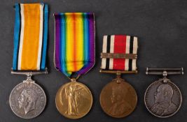 A WWI group of four to '204283 A Cpl T P C Doyle W Yorks R', War Medal, Victory Medal,