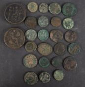 A bag of Roman Coins etc.