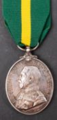 A George V Territorial Force Efficiency Medal to '1037 Sjt D J Pook R.