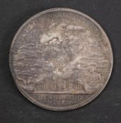 A high grade 1702 Queen Anne silver medallion 'Expedition to Vigo Bay', 37mm.