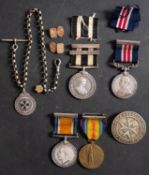 A World War One Military Medal Group of four to '22280 Pte. C Apps.