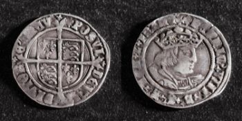 A Henry VIII Groat (profile).