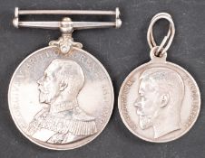 A George V Royal Naval Reserve LSGC Medal and Imperial Russian Medal for Diligence to 'D 2231 WA