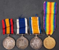 A Boer War and WWI group of four to '3404422 George Flinn.