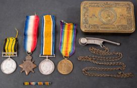 A South Africa and WWI group of four to '193791 W J Mitchelmore AB RN',