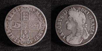 A James II Crown, 1687.