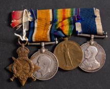 A WWI group of four to 'K19701 W.J.H Pyle. L. Sto.