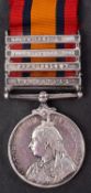A Queen's South Africa medal and four claps to '341 Tpr A T B Lewis SAC'