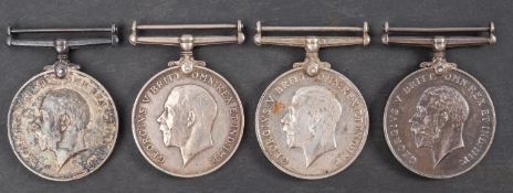 Four WWI War Medals.