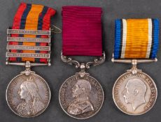 A South Africa group of three to '4052 Corpl J Francis 20th Hussars' Queens' South Africa Medal