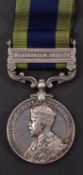 A George V India General Service Medal with Waziristan 1921-24 clasp to '4962165 Pte A E Housley