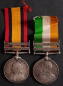 A Queen's South Africa Medal with two claps to' 5133 Pte J Wootton Liverpool Regt',