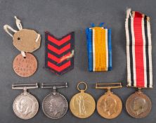 A WWI trio to '34820 Pte G. W. C. Stancombe, WORC.