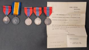 An Elizabeth II Imperial Service Medal to 'Frederick Charles Skews in case of issue and a WWI War