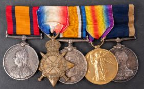 A Boer War/ WWI group of five to '297089 Joseph Clatworthy Sto.