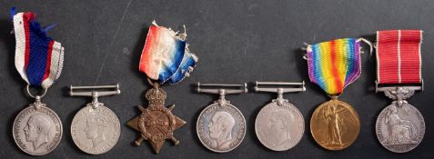 A WWI group of seven to '307084 (Dev A.