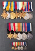 A WWI & WWII Royal Navy family group,