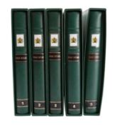 A collection of Great British stamps in five Linder albums, including 1804 1d black,