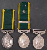 Three George VI Efficiency Medals.