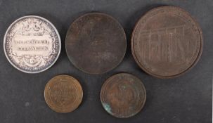 Medallions: City and Guilds for John Edward Nicholl's Coal Tar Distillation 1st prize 1921,