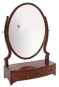 A Sheraton style dressing table mirror,