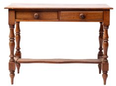 A Victorian mahogany side table,