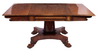 A Regency mahogany drop leaf breakfast table,