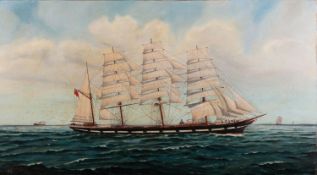 W G England (British, fl.1895-1915) 'British Empire' Oil on canvas 50 x 90.