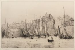 William Lionel Wyllie (British, 1851-1931) Blackfriars Bridge; The Royal Airforce Memorial,