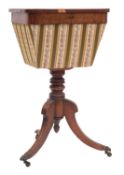 A Regency mahogany work table;