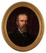 British School, 19th Century Portrait of a gentleman, shoulder-length,