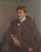 British School, Early 20th Century Portrait of a young man,