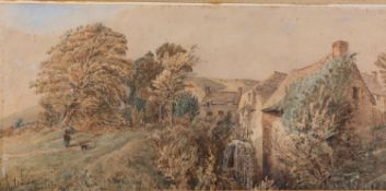 A collection of Watercolours and Prints including;