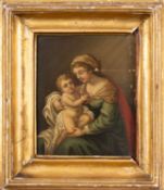 Continental School, 19th Century Madonna and Child Oil on board 6.