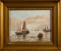*Edwin Henry Eugène Fletcher (British, 1857-1945) Shipping scenes,