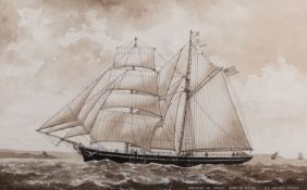 British School, 20th Century 'Adelaide of Fowey' Watercolour.