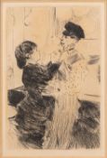 After Jean-Louis Forain (French, 1852-1931) Le noeud de cravate Etching,