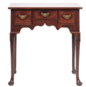 A George II mahogany lowboy, first half of the 18th century,