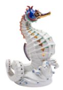 A Rosenthal porcelain Seahorse, modelled after the original by Gustav Oppel,