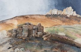 Edward Turner, (British, 1858-1877) Drew Tor Watercolour 34.5 x 53.