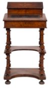 A late 19th-century mahogany and inlaid ladies' writing bureau,