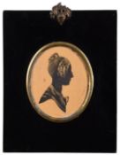 British School, 18th Century Portrait of a young Lady Watercolour 7.