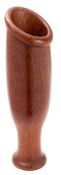 A large Indonesian palm-wood vase; in the form of a flower head,