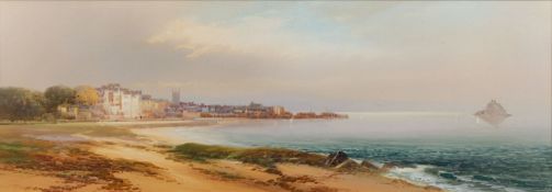 John Shapland (British, 1865-1929) Penzance and St. Michael's Mount Watercolour 27.